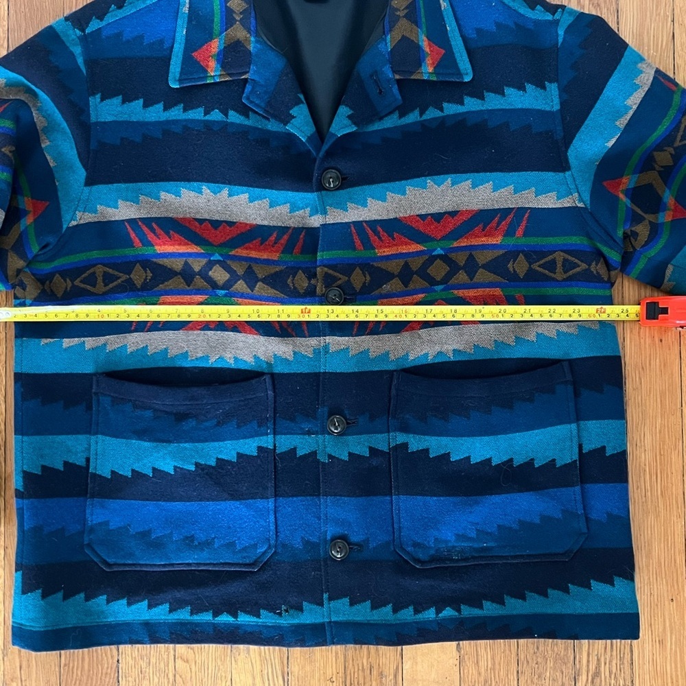 Vintage very rare Surf Pendleton “Lahaina Wave” wool jacket. SZ LARGE - Picture 7 of 10